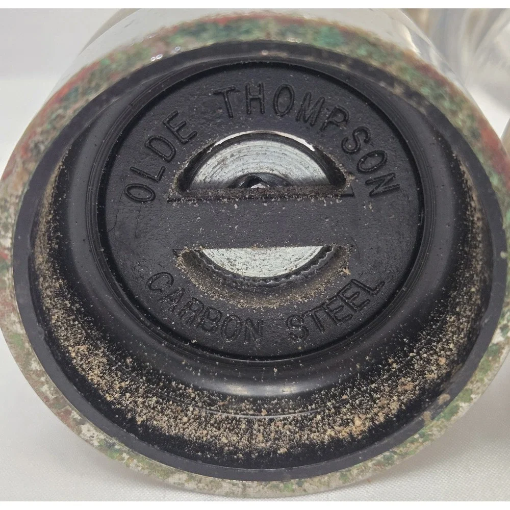 Vtg Olde Thompson Acrylic Salt Shaker/Pepper Mill, 8 Inch, See Descript - As Is